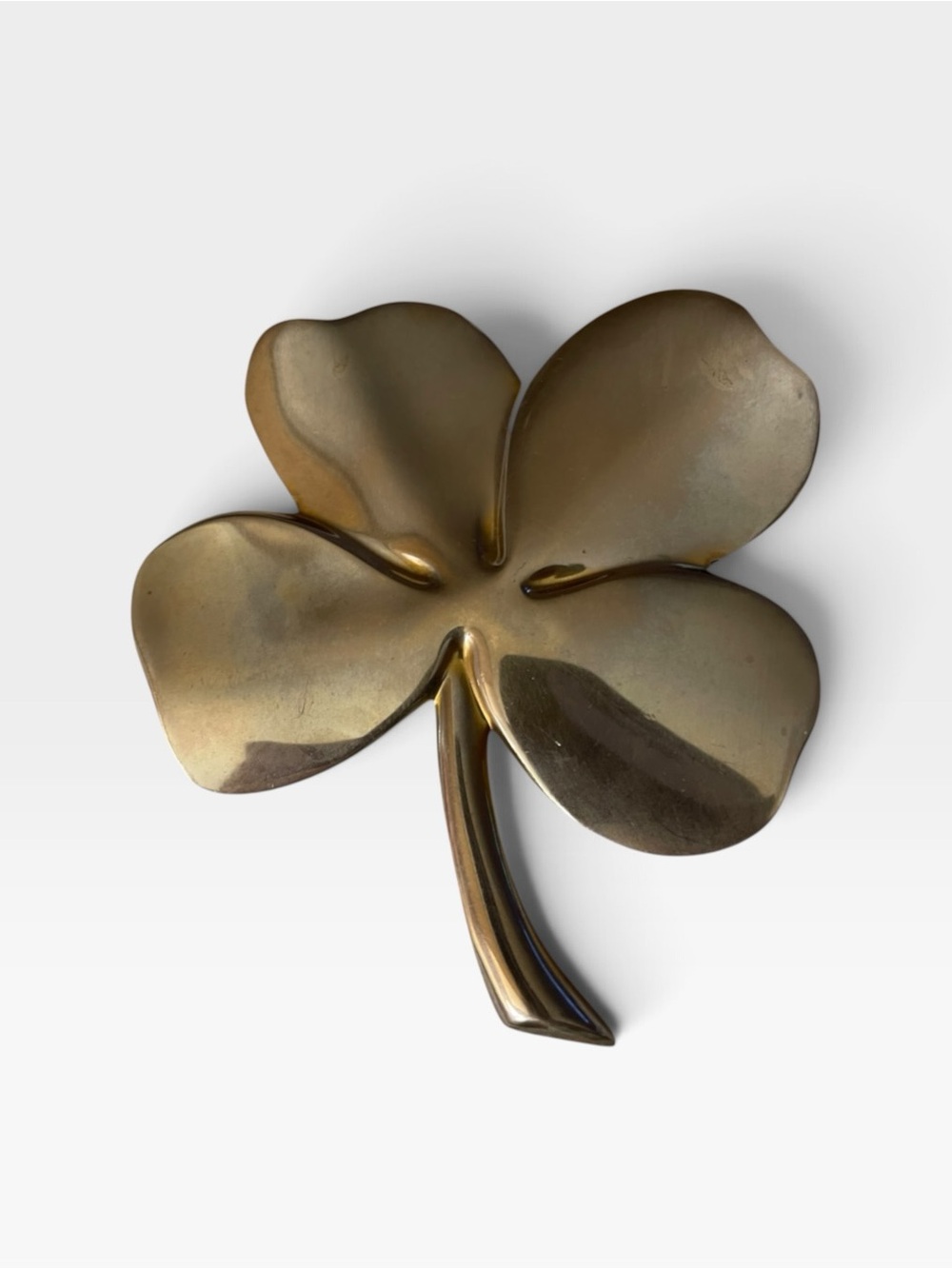 VTG Gerity 24K Gold Electroplated 4 Leaf Clover Irish Blessing Luck Gift